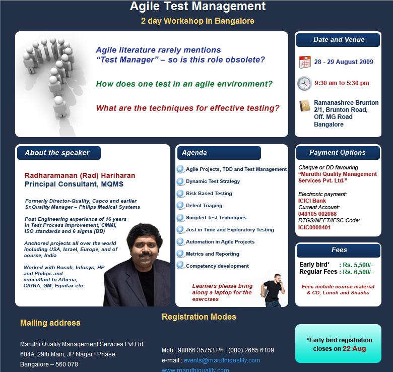Agile Test Management Workshop